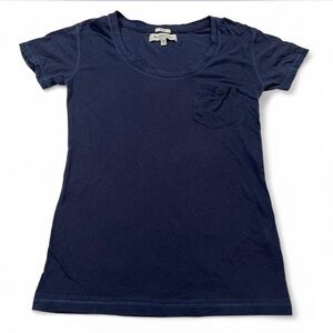 Rare Y2K Vintage Abercrombie & Fitch Navy Shirt Short Sleeve Baby Tee XS